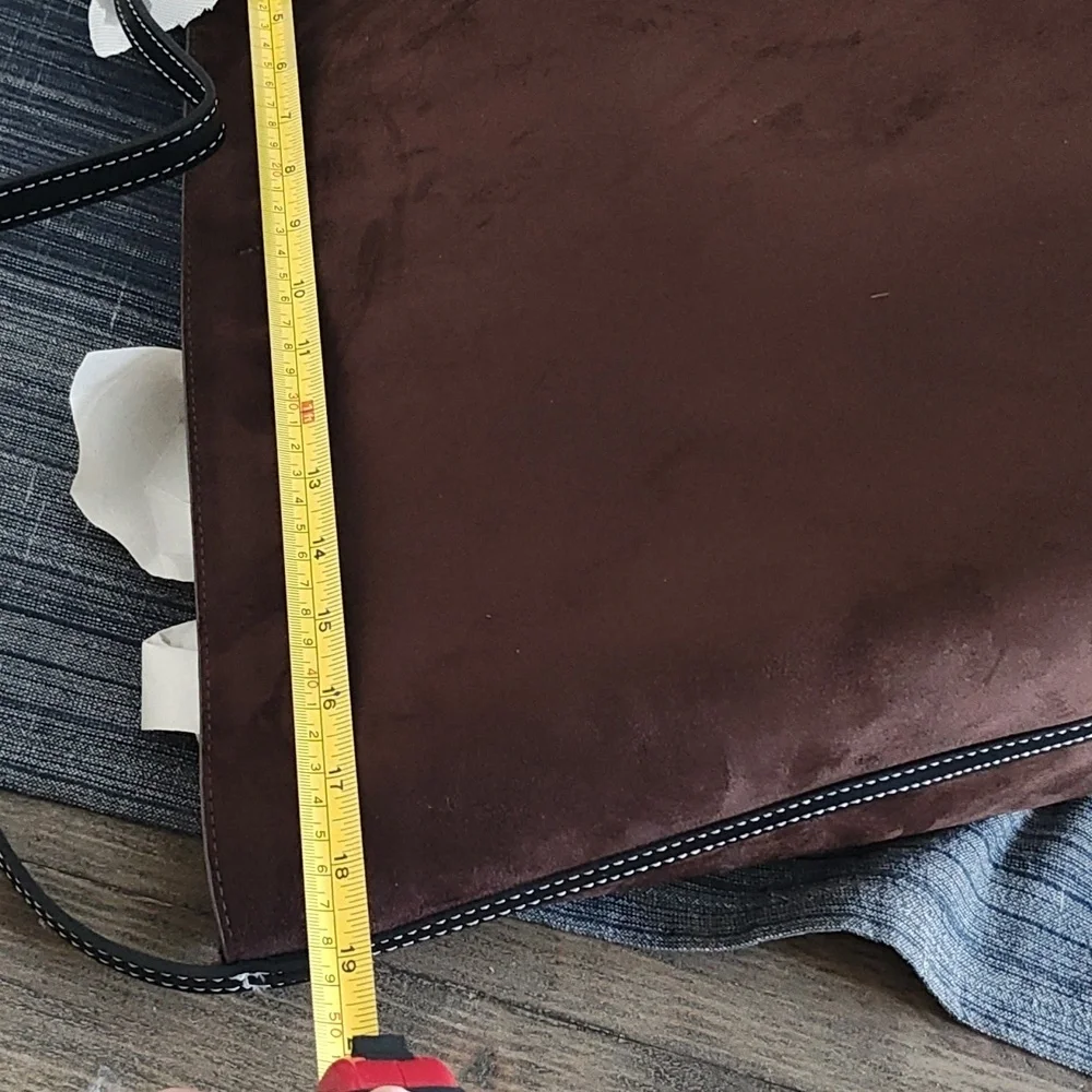GAP Brown Vegan Suede Bucket Bag.